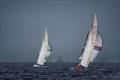 Australia II on the way to defeating Liberty 4:3 in the America's Cup back in 1983 &copy; Gilles Martin-Raget