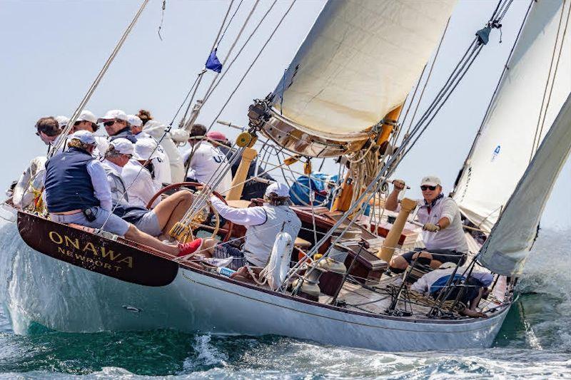 Onawa at the 12 Metre World Championship photo copyright Stephen Cloutier taken at Ida Lewis Yacht Club and featuring the 12m class