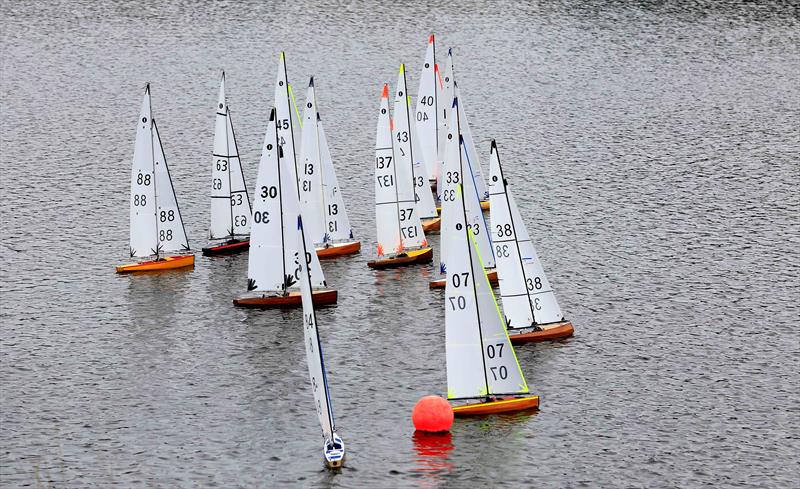 2025 MYA Scottish District Wooden Hulled IOM Championship photo copyright John Carmichael & Bill Odger taken at Tayside Radio Sailing Club and featuring the One Metre class