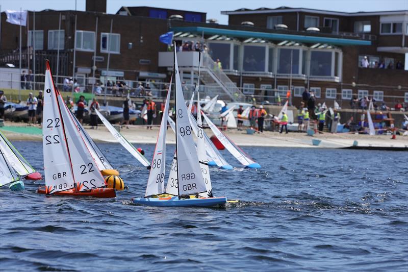 2026 IOM Worlds at Datchet Water Day 5 - Race 15 Heat A Leeward Gate Crash #8 - photo © Mark Jardine