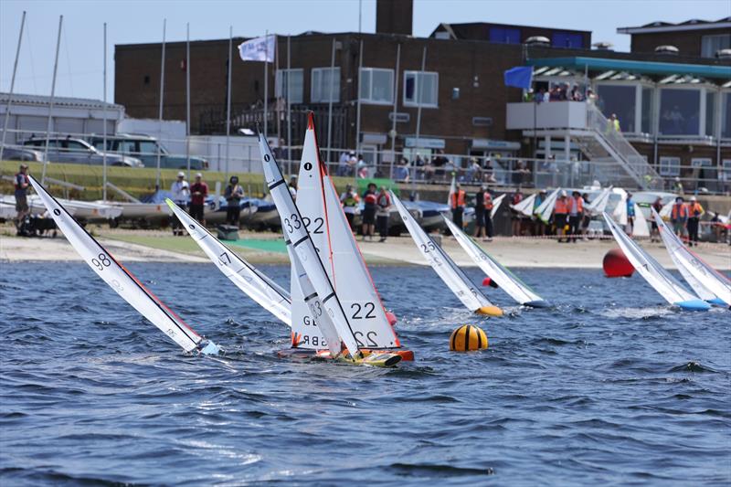 2026 IOM Worlds at Datchet Water Day 5 - Race 15 Heat A Leeward Gate Crash #10 - photo © Mark Jardine