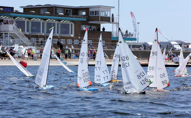 2026 IOM Worlds at Datchet Water Day 5 - Race 15 Heat A downwind - photo © Mark Jardine