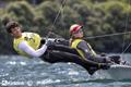 Isabella Calzadilla and Diego Power at 29er European Championship Riva del Garda © Sander van der Borch