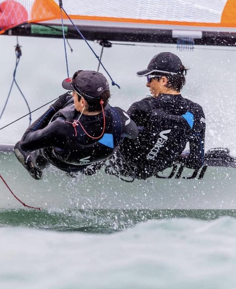 Sean and Rowan Kensington from New Zealand are NZ's top 29er team photo copyright Vaikobi taken at  and featuring the 29er class