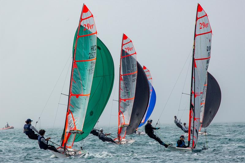 Sun Hung Kai & Co. Hong Kong Race Week 2024 - Day 2 photo copyright RHKYC / Guy Nowell taken at Royal Hong Kong Yacht Club and featuring the 29er class