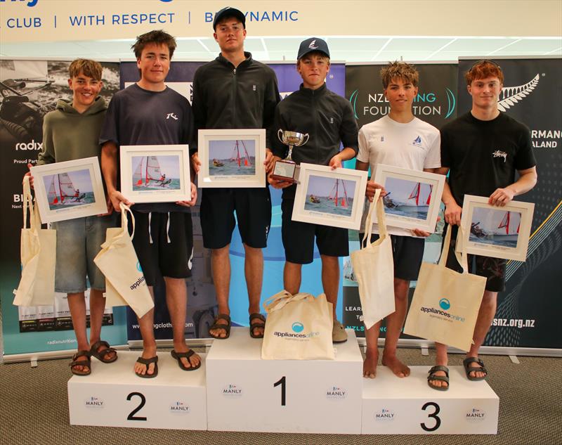 Boys 29er Medalists - Predictwind Youth NZ Nationals - Manly SC - September 2025 - photo © Insight Media