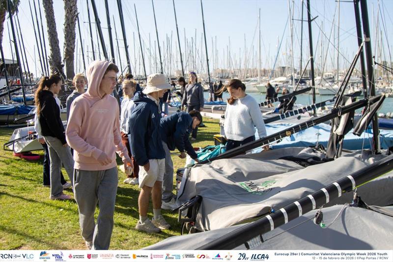 2026 Valencian Community Youth Olympic Week - Day 1 photo copyright Pep Portas / RCNV taken at Real Club Nautico Valencia and featuring the 29er class