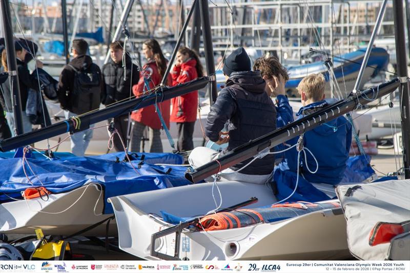 2026 Valencian Community Youth Olympic Week - Day 1 photo copyright Pep Portas / RCNV taken at Real Club Nautico Valencia and featuring the 29er class