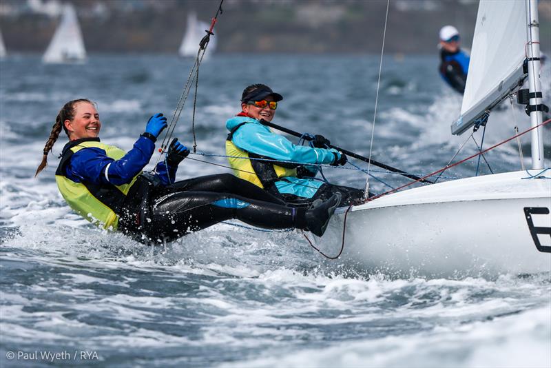 2024 RYA Youth National Championships - Sabine Potter and Merle Nieuwland, 420 photo copyright Paul Wyeth / RYA taken at Weymouth & Portland Sailing Academy and featuring the 420 class