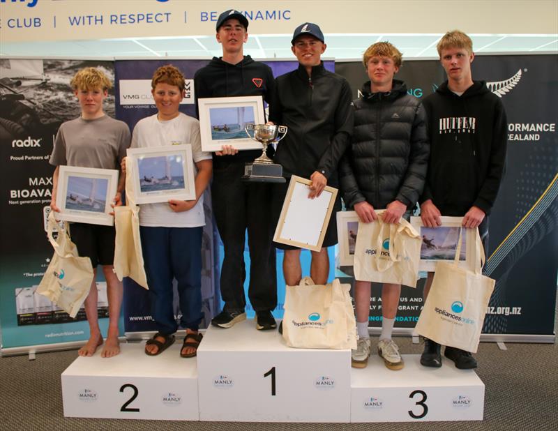 Boys 420 medalists - Predictwind Youth NZ Nationals - Manly SC - September 2025 - photo © Insight Media