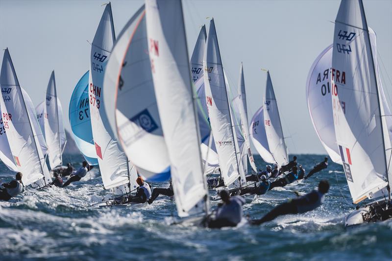 470 World Championship in Llucmajor, Mallorca, Day 4 photo copyright Bernardí Bibiloni / Int. 470 Class taken at Club Nàutic S'Arenal and featuring the 470 class