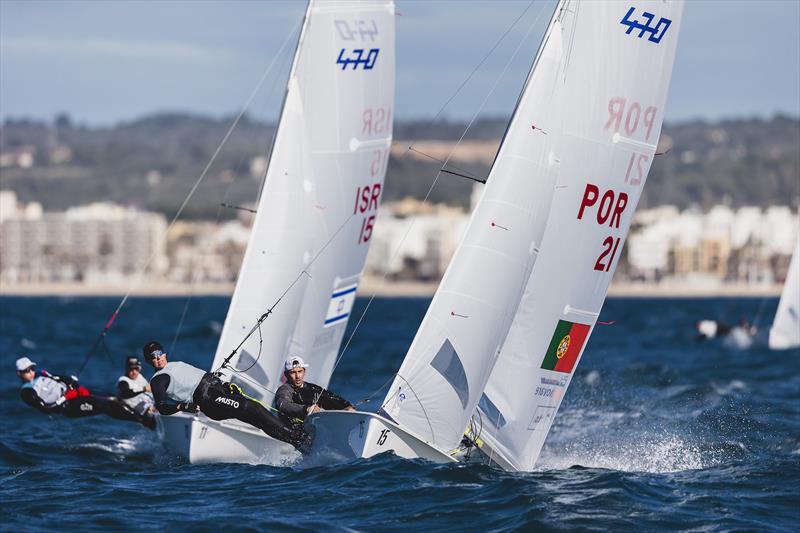 Diogo Costa & Carolina Joao (POR) on 470 World Championship in Llucmajor, Mallorca, Day 4 photo copyright Bernardí Bibiloni / Int. 470 Class taken at Club Nàutic S'Arenal and featuring the 470 class