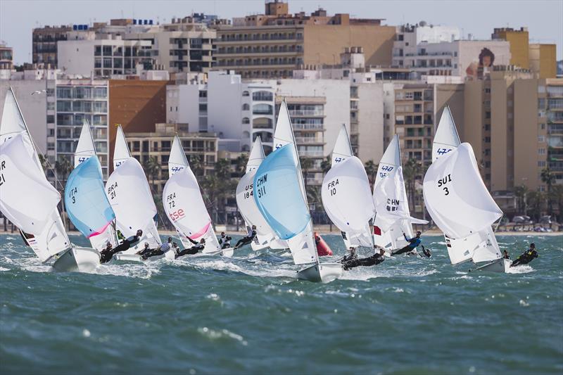 470 World Championship in Llucmajor, Mallorca - Day 5 photo copyright Bernardí Bibiloni / Int. 470 Class taken at Club Nàutic S'Arenal and featuring the 470 class