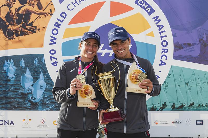 Jordi Xammar & Nora Brugman (ESP) - 470 World Championship 2024 photo copyright Bernardí Bibiloni / Int. 470 Class taken at Club Nàutic S'Arenal and featuring the 470 class