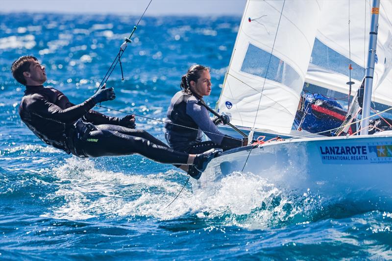 470s sailing in the last edition of the Lanzarote International Regatta - photo © Sailing Energy