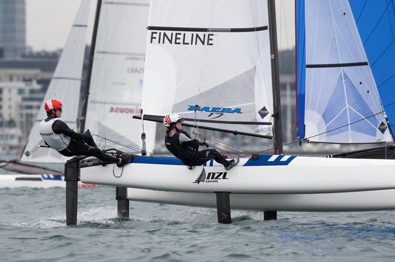 Micah Wilkinson and Erica Dawson - Nacra 17 - Day 4 - 2020 World Championships - Royal Geelong Yacht Club - February 2020 - photo © Bill Phillips