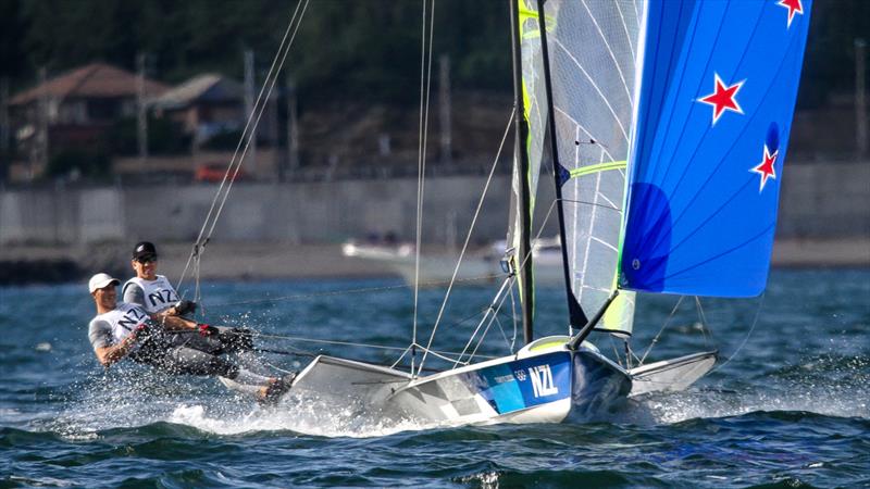 Tokyo2020 - Day 3 - July, 27, - Enoshima, Japan. Peter Burling and Blair Tuke (NZL) 49er - photo © Richard Gladwell - Sail-World.com / nz