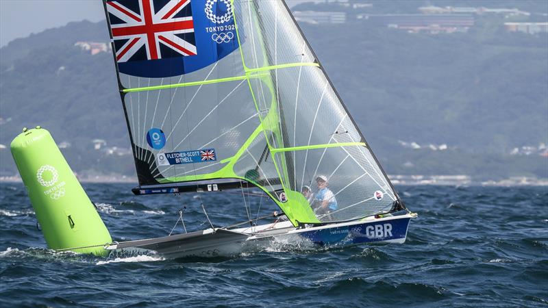 Tokyo2020 - Day 4 - July, 28, - Enoshima, Japan. Dylan Fletcher and Stuart Bithell - 49er (GBR) photo copyright Richard Gladwell - Sail-World.com / nz taken at  and featuring the 49er class