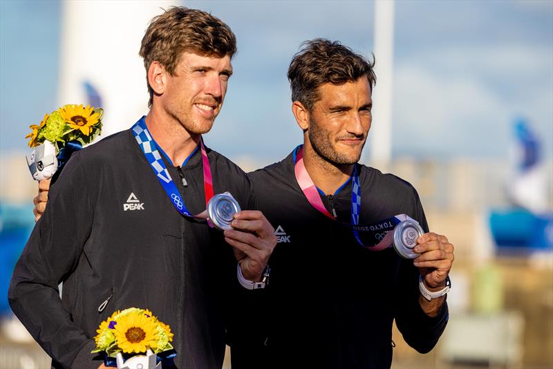 Peter Burling and Blair Tuke - Silver medalists - 49er - Tokyo2020 - photo © Sailing Energy