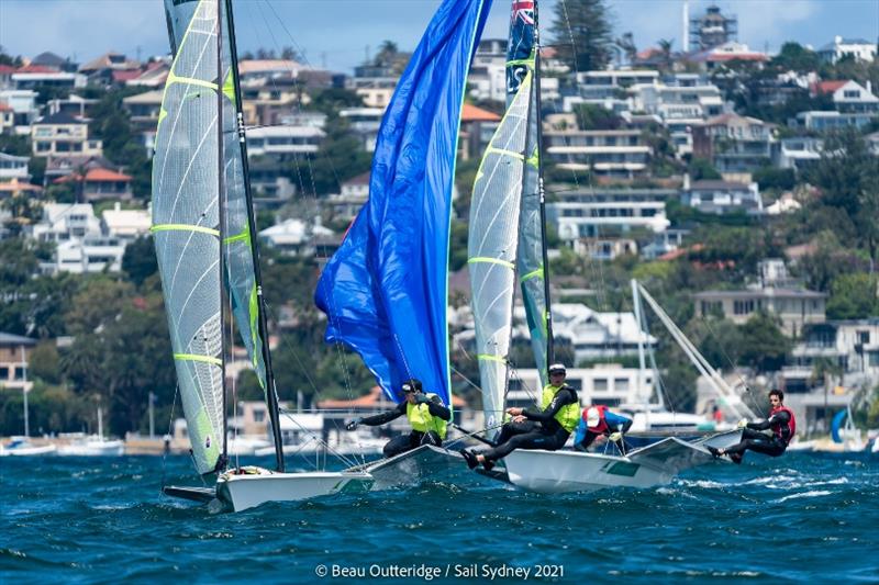 Tom Needham and Joel Turner photo copyright Beau Outteridge / Sail Sydney taken at Australian Sailing and featuring the 49er class