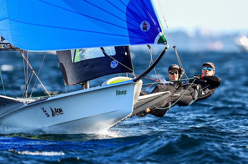  Isaac McHardie and William McKenzie - 49er - (NZL) - World Sailing Championships - Nova Scotia - September 2022 photo copyright Sailing Energy taken at Royal Nova Scotia Yacht Squadron and featuring the 49er class