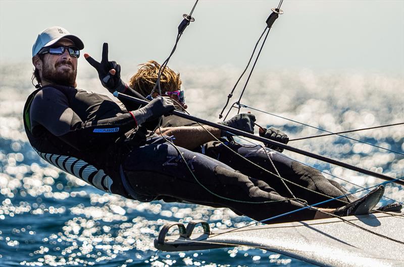 Logan Dunning Beck & Oscar Gunn - 49er - (NZL) - World Sailing Championships - Nova Scotia - September 2022 - photo © Sailing Energy