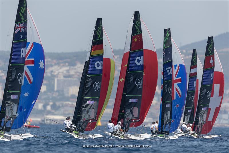 49er - Marseille - Paris2024 Olympic Regatta - July 28, 2024 - photo © Gilles Martin-Raget