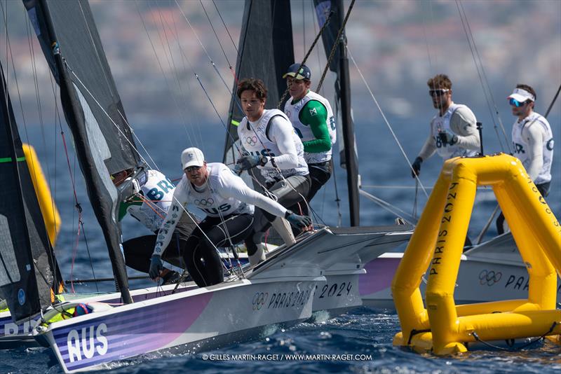 49er - Marseille - Paris2024 Olympic Regatta - July 28, 2024 - photo © Gilles Martin-Raget