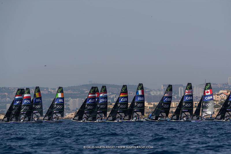 49er - Marseille - Paris2024 Olympic Regatta - July 28, 2024 - photo © Gilles Martin-Raget