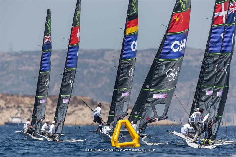 49er - Marseille - Paris2024 Olympic Regatta - July 28, 2024 - photo © Gilles Martin-Raget