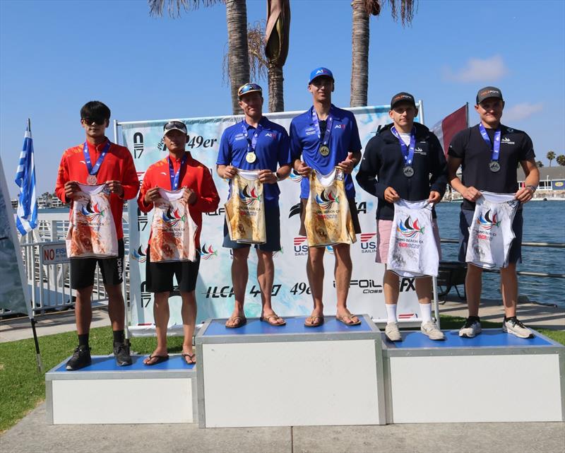 Long Beach Olympic Classes Regatta - 49er Podium - photo © Bronny Daniels