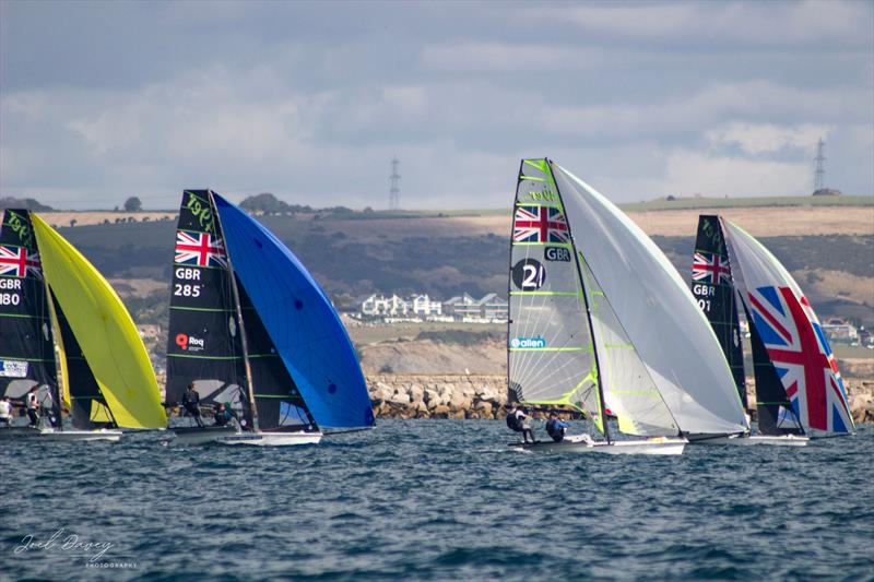 UK 49er & FX Nationals 2025 at the WPNSA photo copyright Joel Davey Photography taken at Weymouth & Portland National Sailing Academy and featuring the 49er class