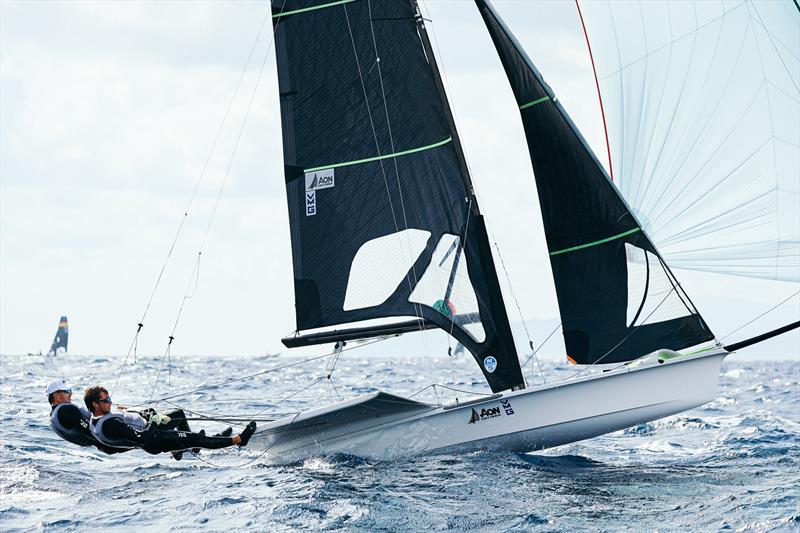 George Lee Rush Seb Menzies (NZL) - 49er World Championships - Sardinia - October 2025 - photo © Sailing Energy