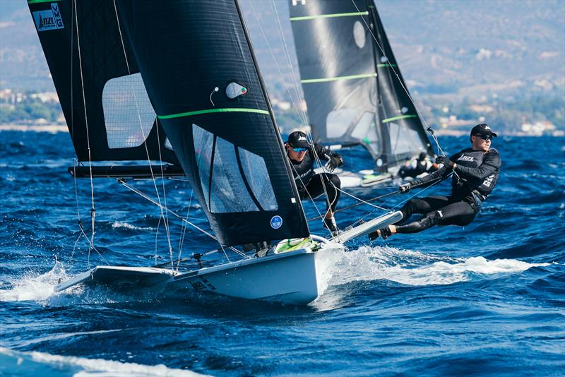 Isaac McHardie William Mckenzie (NZL) - 49er World Championships - Sardinia - October 2025 - photo © Sailing Energy