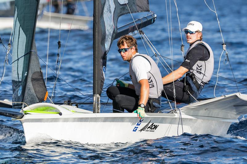 George Lee Rush Seb Menzies (NZL)  - 49er World Championships - Sardinia - October 2025 - photo © Sailing Energy