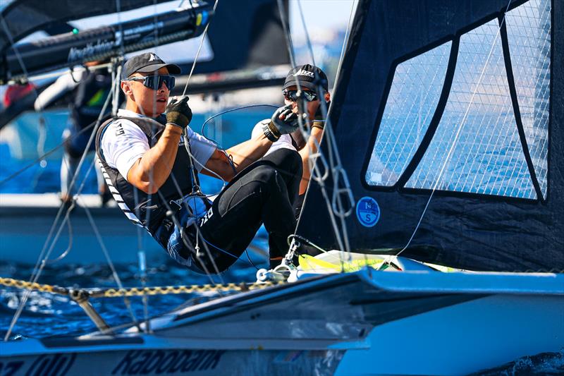 Isaac McHardie William Mckenzie (NZL) - 49er World Championships - Sardinia - October 2025 - photo © Sailing Energy