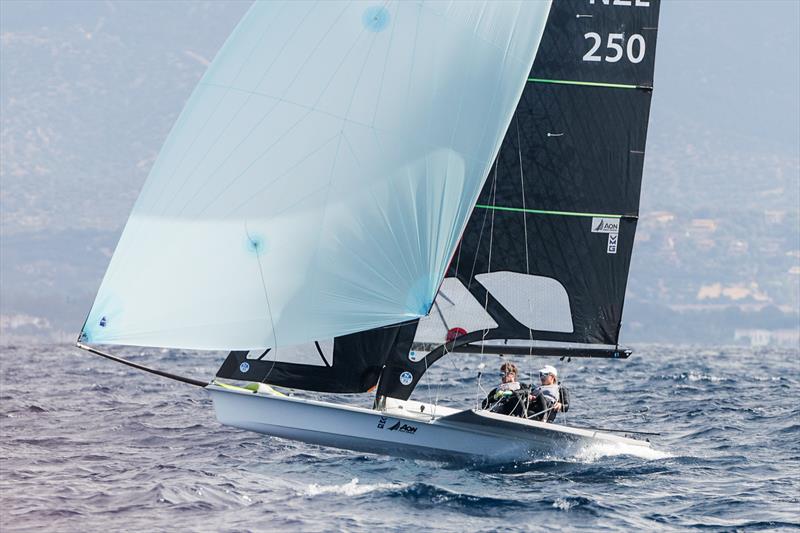 George Lee Rush Seb Menzies (NZL) - 49er World Championships - Sardinia - October 2025 - photo © Sailing Energy