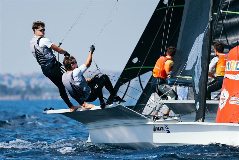 Mattias Coutts, Oscar Gunn (NZL) - 49er World Championships - Sardinia - October 2025 - photo © Sailing Energy