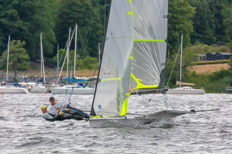 Matty and James Lyons win the 64th Lord Birkett Memorial Trophy photo copyright Tim Olin / www.olinphoto.co.uk taken at Ullswater Yacht Club and featuring the 49er class