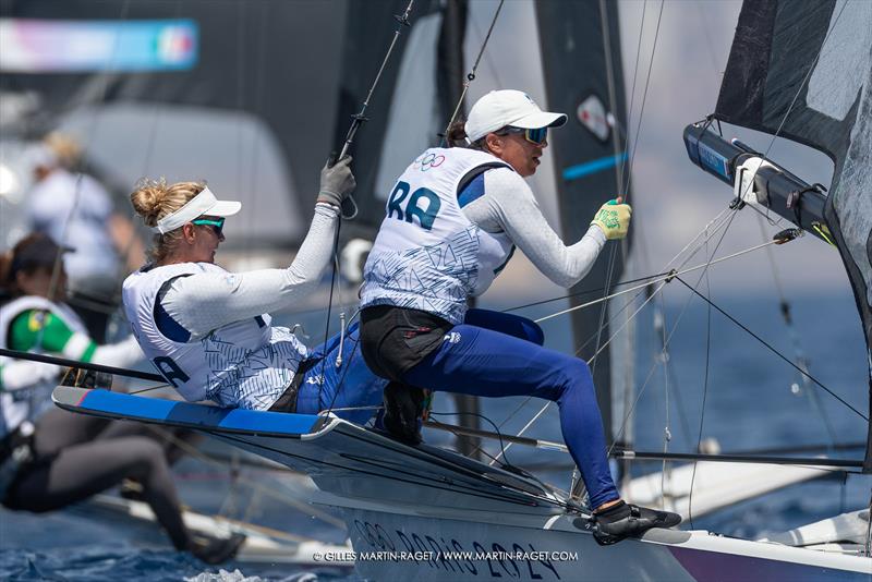 49er FX - FRA - Marseille - Paris2024 Olympic Regatta - July 28, 2024 - photo © Gilles Martin-Raget