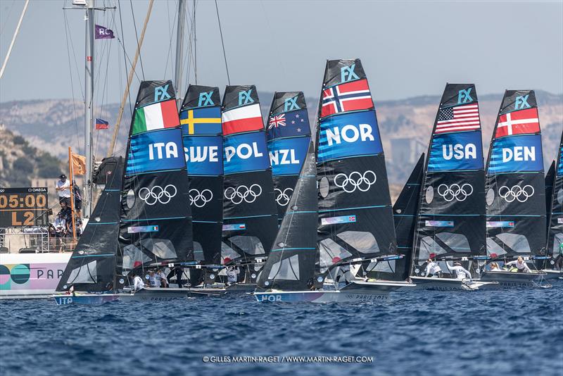 49er FX - Marseille - Paris2024 Olympic Regatta - July 28, 2024 - photo © Gilles Martin-Raget