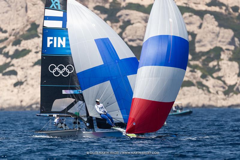 49er FX - Marseille - Paris2024 Olympic Regatta - July 28, 2024 - photo © Gilles Martin-Raget