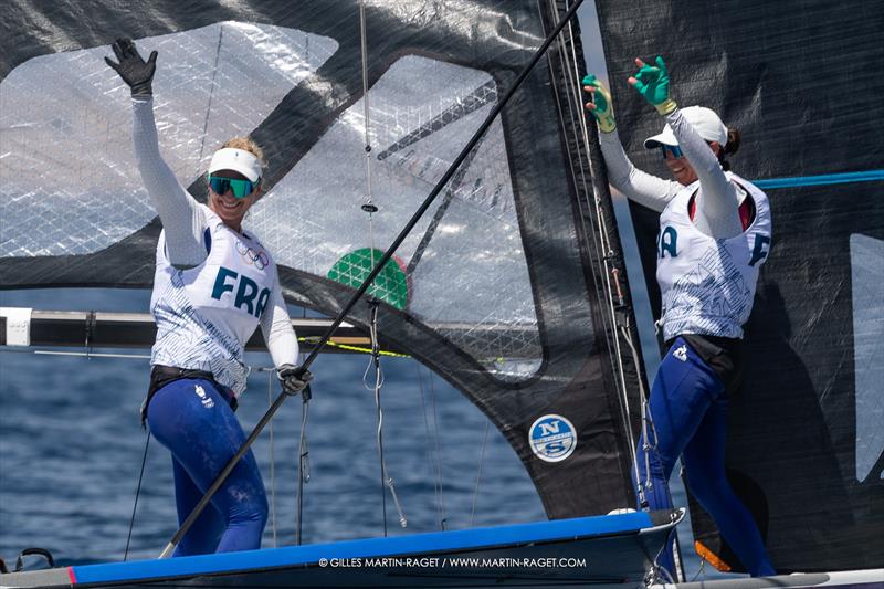 49er FX - FRA - Marseille - Paris2024 Olympic Regatta - July 28, 2024 - photo © Gilles Martin-Raget