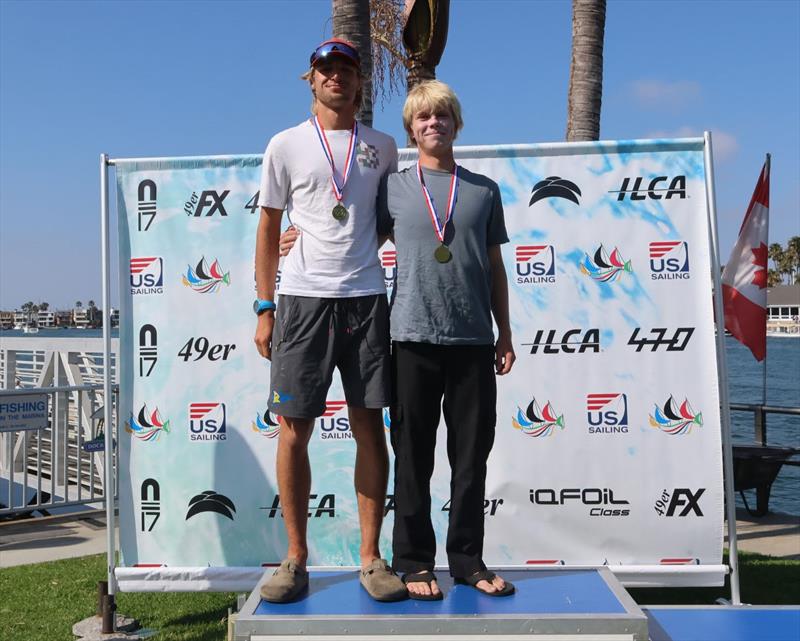 Long Beach Olympic Classes Regatta - 49er FX Mixed Podium - photo © Bronny Daniels