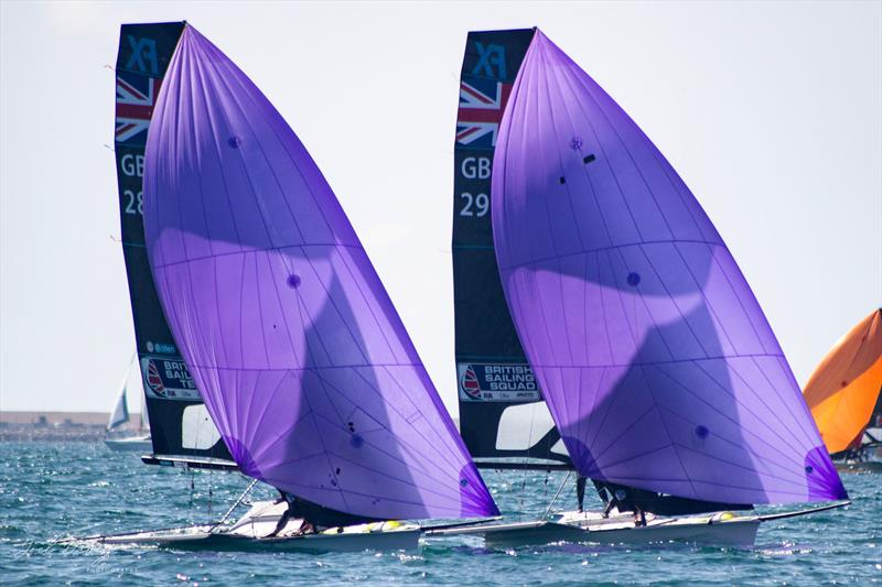 UK 49er & FX Nationals 2025 at the WPNSA photo copyright Joel Davey Photography taken at Weymouth & Portland National Sailing Academy and featuring the 49er FX class
