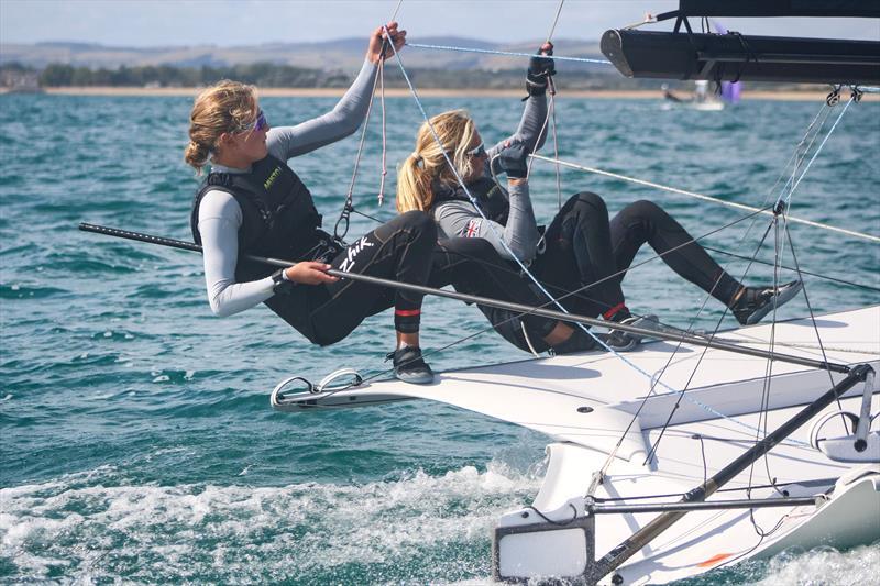 UK 49er & FX Nationals 2025 at the WPNSA photo copyright Joel Davey Photography taken at Weymouth & Portland National Sailing Academy and featuring the 49er FX class