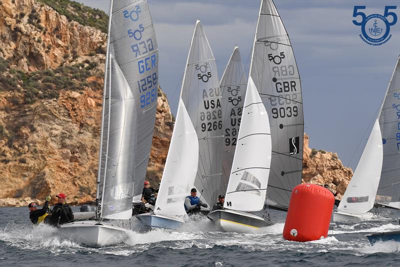 Day 2, Jan-Philipp Hofmann and Felix Brockerhoff - 505 European Championship in Spain - photo © Christophe Favreau / www.christophefavreau.com