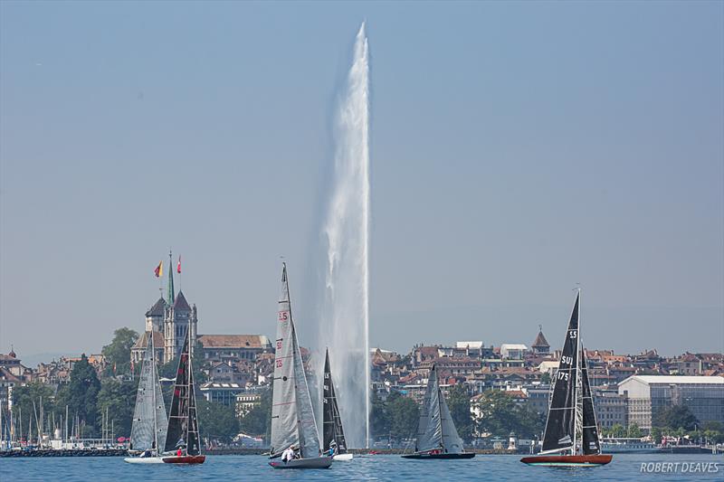 A very light start to the day in Geneva - 2019 International 5.5 Metre Swiss Open Championship - photo © Robert Deaves