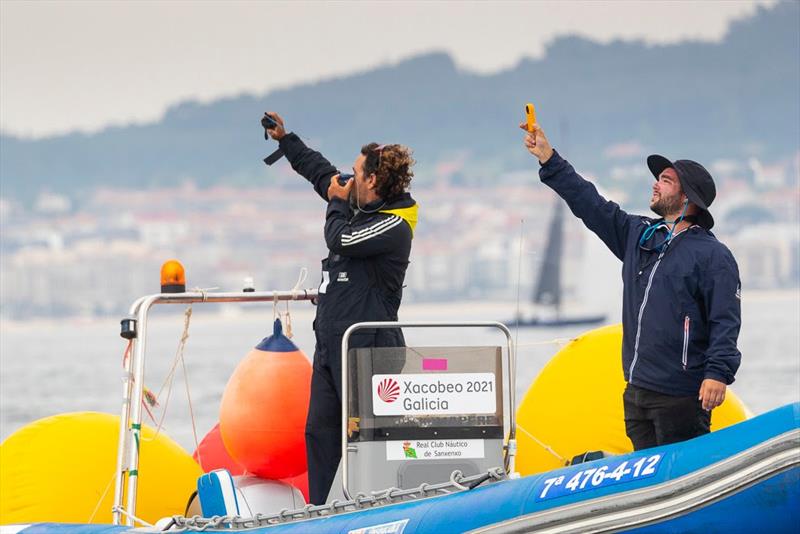 Xacobeo Six Meter World Championship 2022 - Day 2 photo copyright María Muiña / Xacobeo 6mR Worlds taken at Real Club Nautico de Sanxenxo and featuring the 6m class