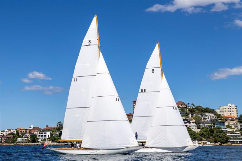 8 Metre yachts Defiance (left) and Frances during the inaugural Classic Yacht Regatta at the Royal Prince Edward Yacht Club - photo © Andrea Francolini